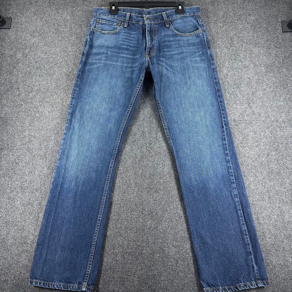 Levi's 514 Jeans Mens 33x32 W33 L32 Blue Straight Fit Denim Pants